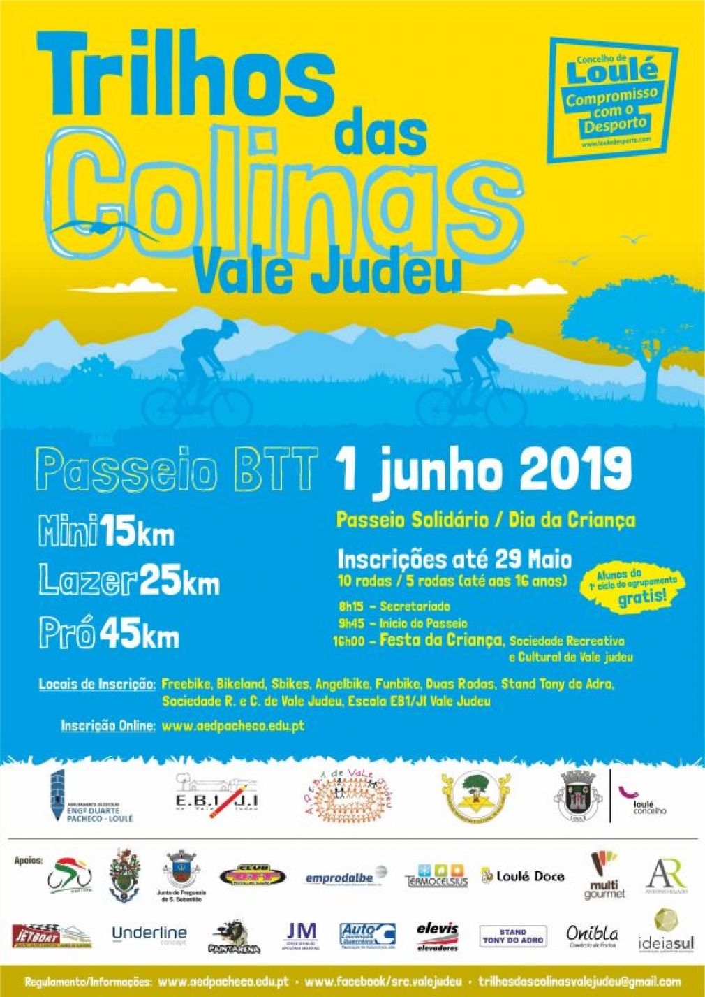 Passeio BTT TRILHOS DAS COLINAS - VALE JUDEU 1 Junho 2019