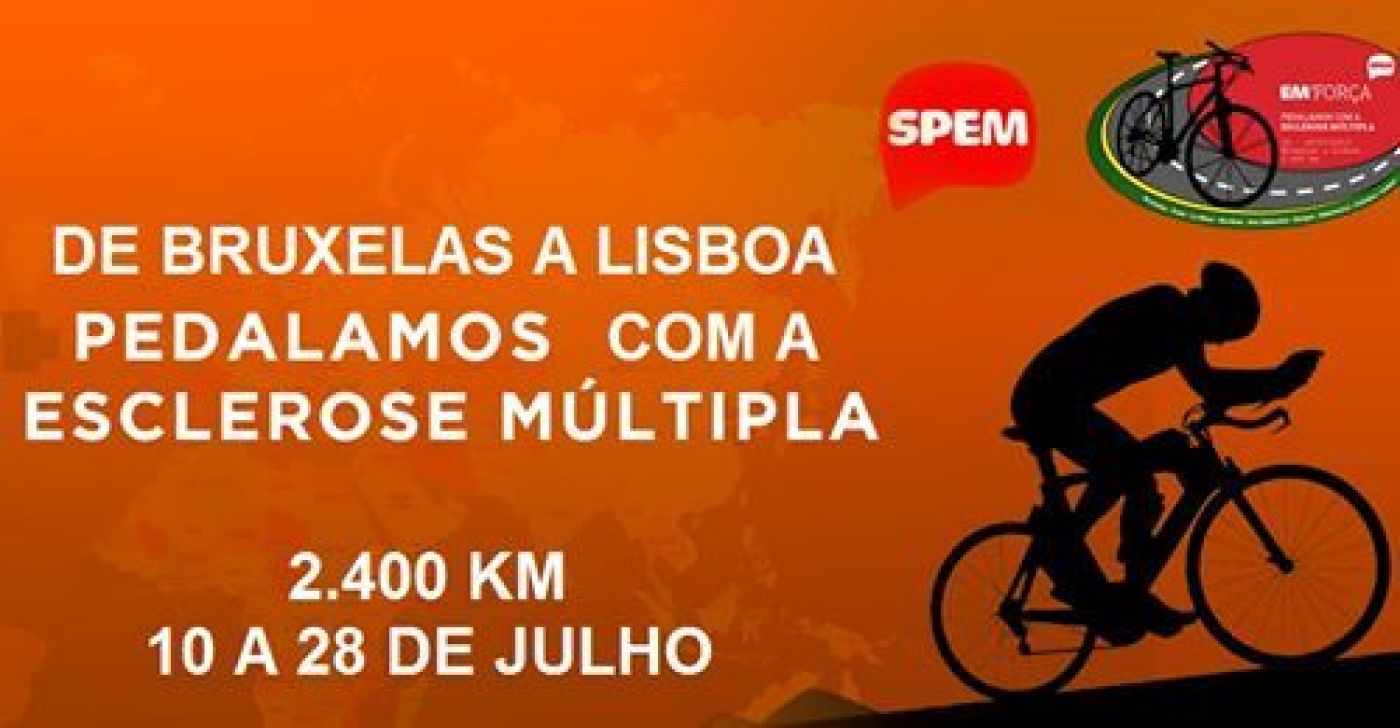 Filipe Gaivão, que está a pedalar entre Bruxelas e Lisboa