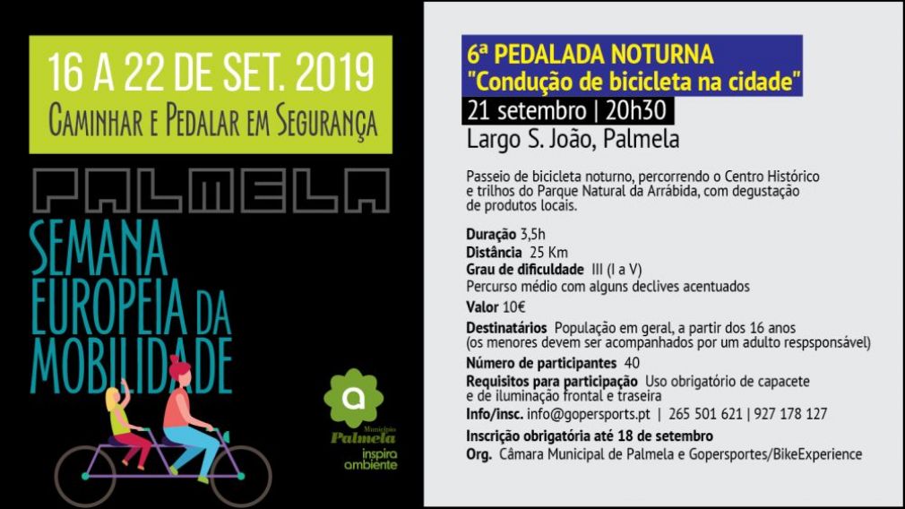 Vem aí a Pedalada noturna pelos trilhos da Arrábida