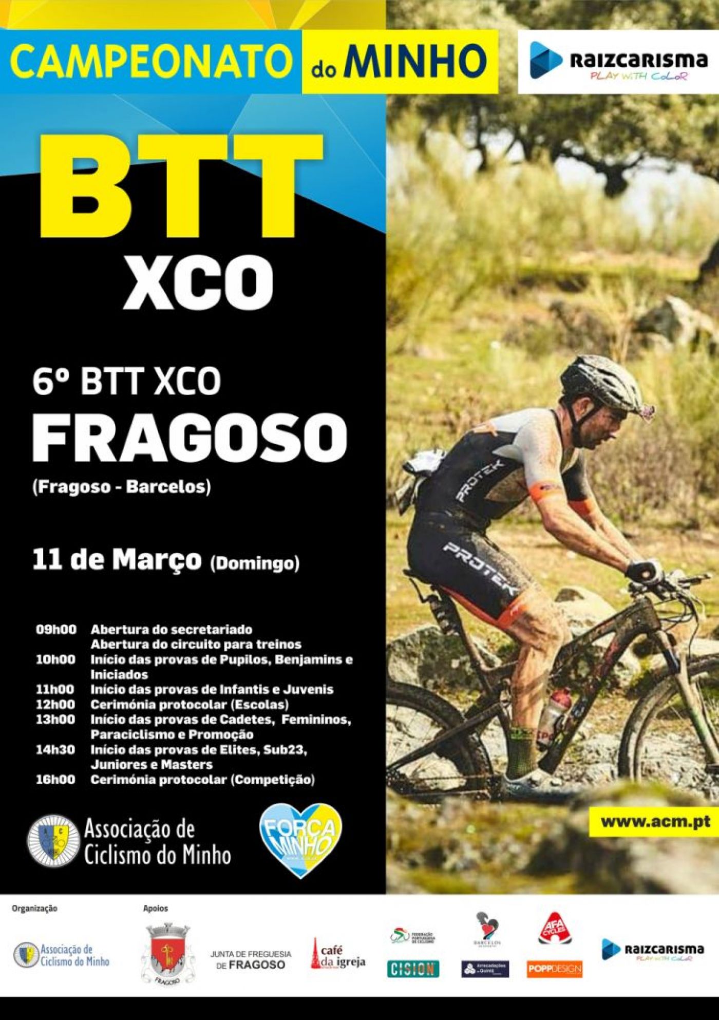 Fragoso (Barcelos) no arranque do Campeonato do Minho de BTT XCO - Raiz Carisma