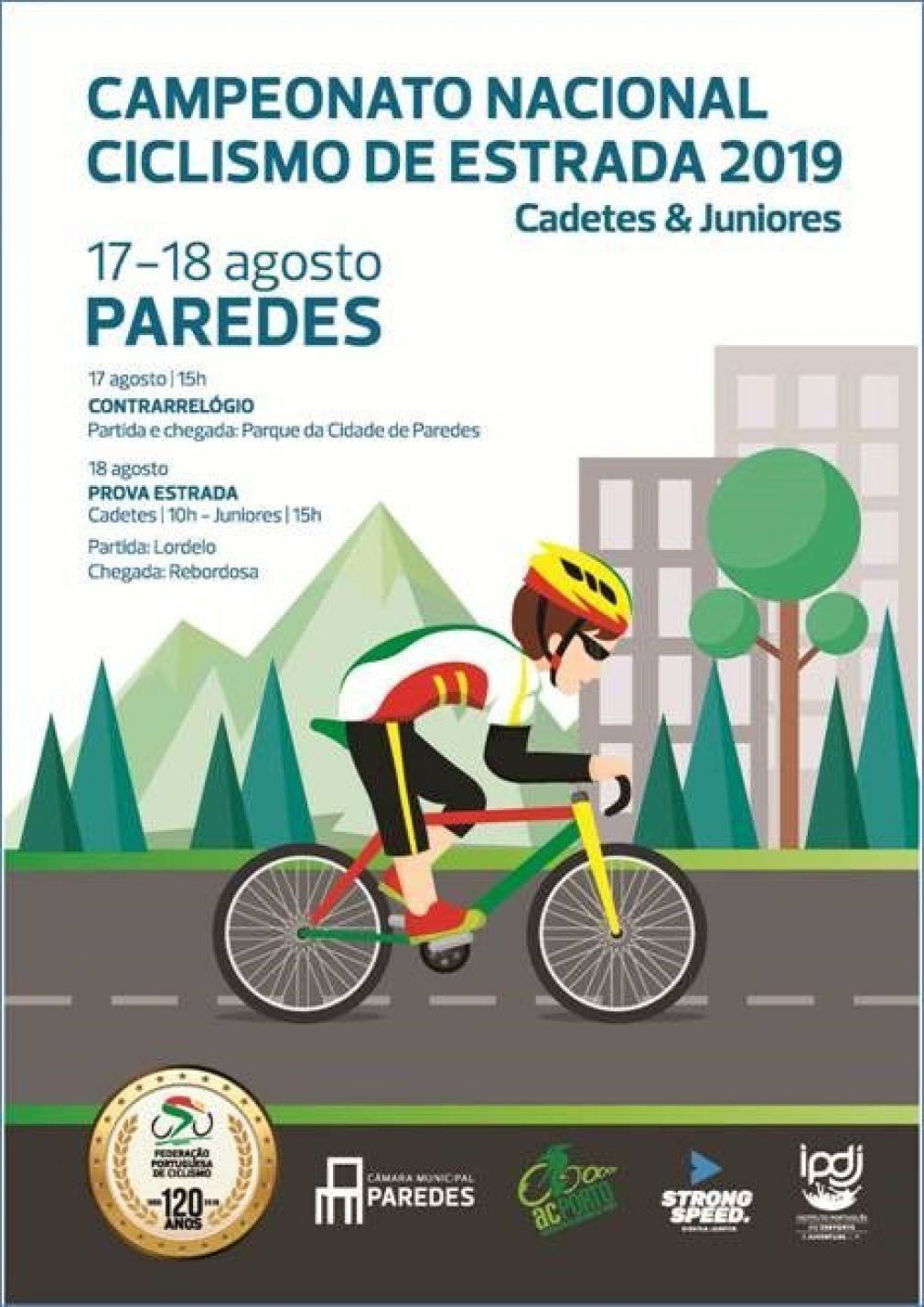 Paredes recebe Campeonato Nacional de Ciclismo de Estrada Juniores e Cadetes