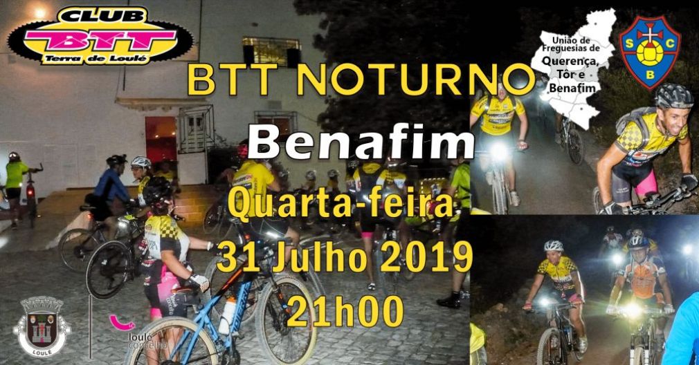 Passeio BTT noturno #3 2019 Benafim - Quarta-feira, 31 Julho