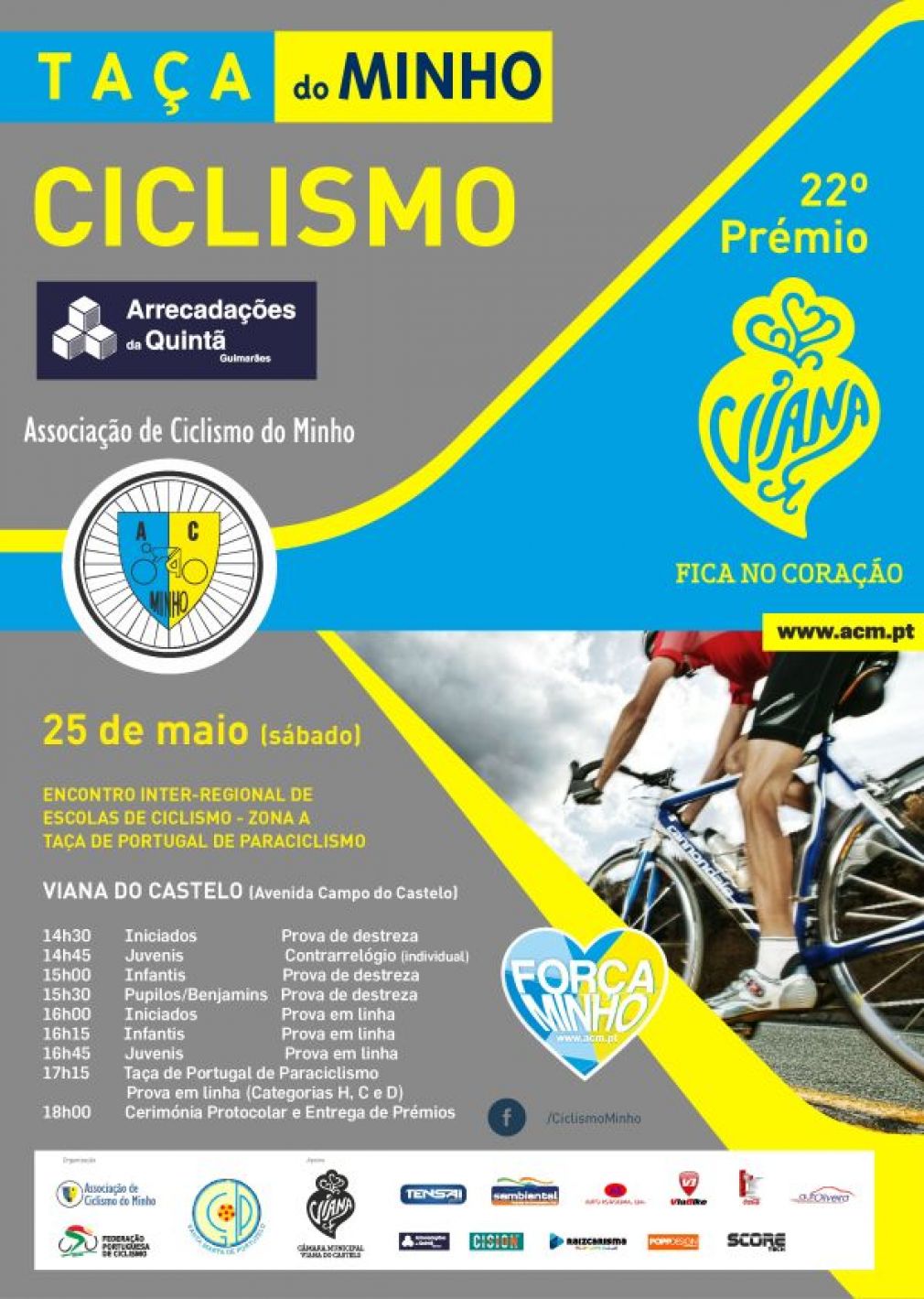 Viana do Castelo recebe Encontro Inter-Regional de Escolas e Taça de Portugal da Paraciclismo