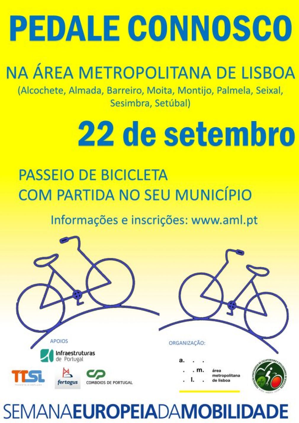 Palmela participa em passeio de bicicleta intermunicipal