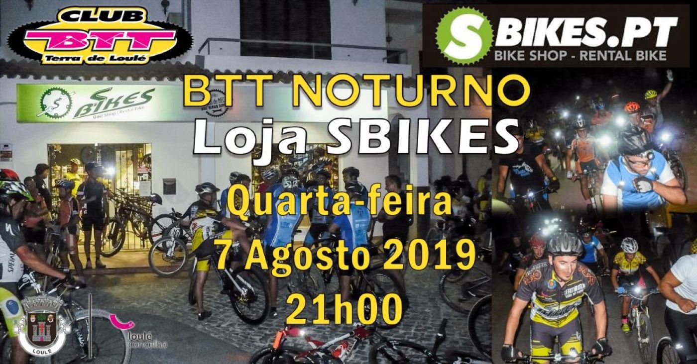 Passeio BTT noturno #4 2019 - Loja SBikes Quarta-feira, 7 Agosto
